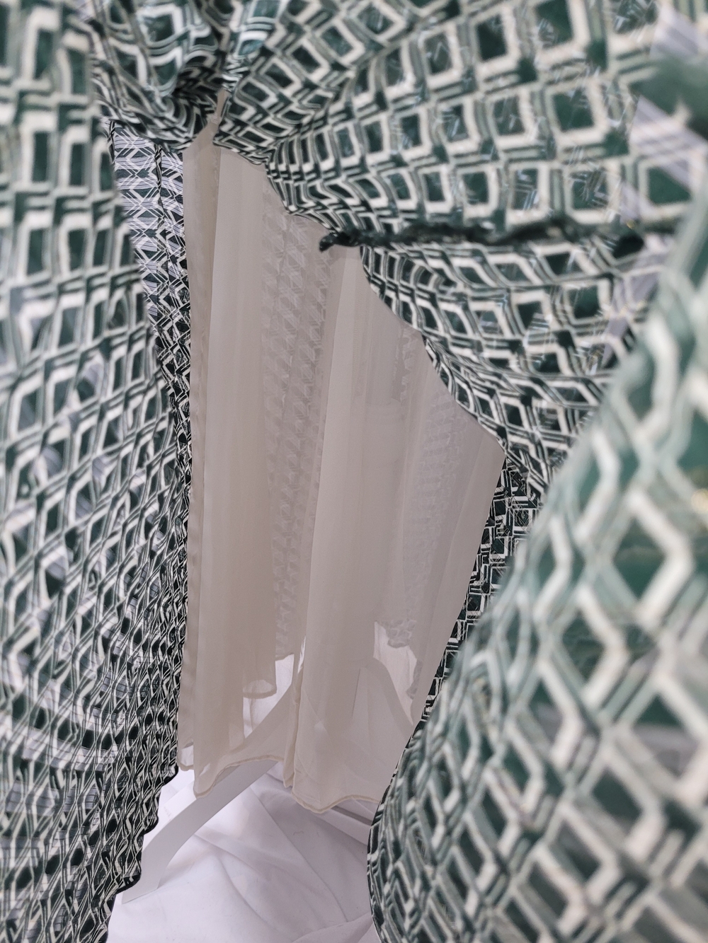 H&M Green Geometric Maxi Skirt - Picture 7 of 12